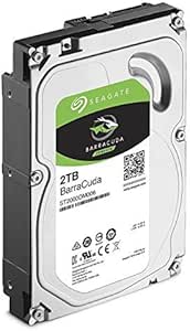 Seagate Barracuda Disque Dur Interne 7200 SATA 3 6 Go/s 7200 TR/Min 64 Mo de Cache 8 MS 2 to