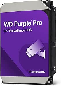 WD Purple Pro 26 to Disque Dur Interne de Surveillance HDD, Smart Video, 3,5" - AllFrame Technology, 512 Mo Cache, 550TB/yr, 7200 RPM
