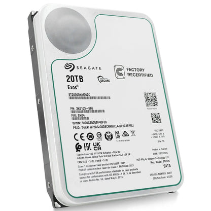 Seagate Exos ST20000NM002C 20TB 7.2K RPM SATA 6Gb/s 512e 3.5in Hard Drive Seagate