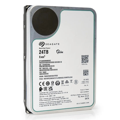 Seagate Exos ST24000NM000C 24TB 7.2K RPM SATA 6Gb/s 512e 3.5in Harde schijf Seagate