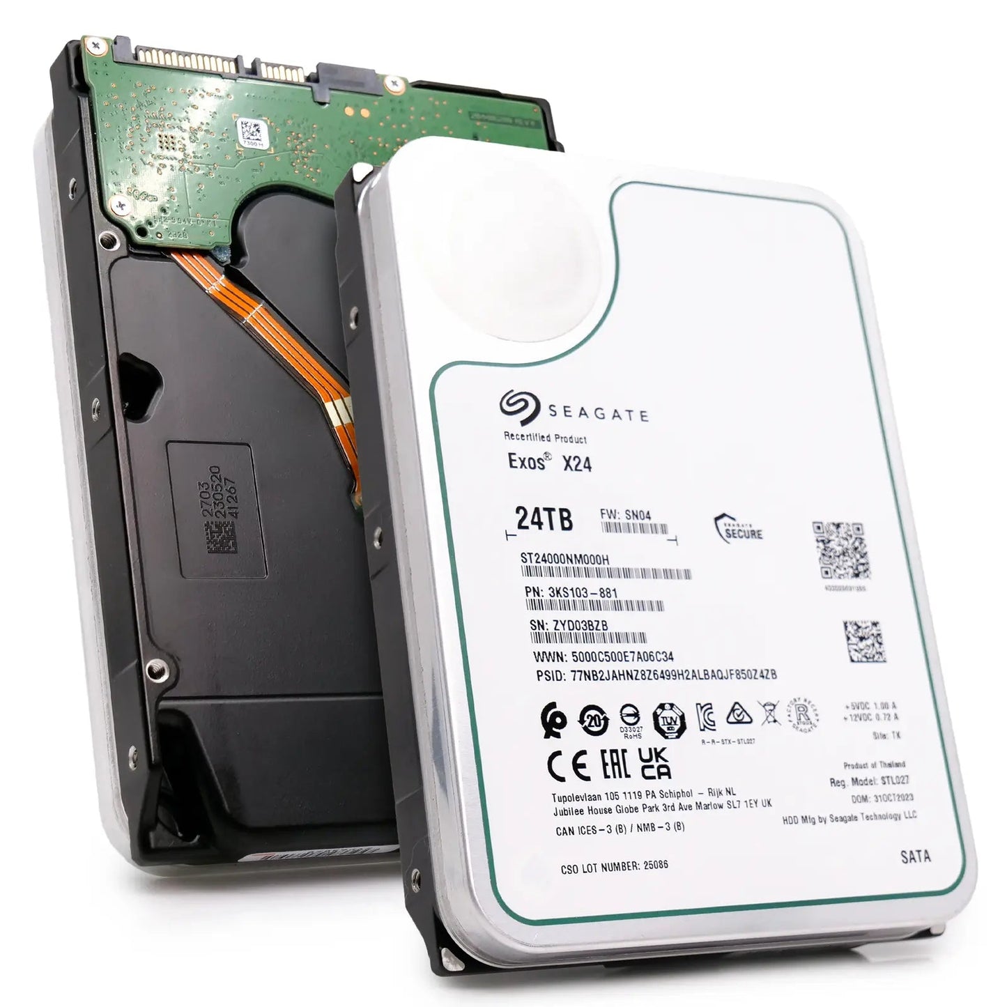 Disque dur Seagate Exos X24 24To ST24000NM002H pour NAS Synology