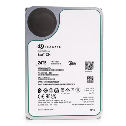 Disque dur Seagate Exos 24To ST24000NM002H Recertifié - Vue de face