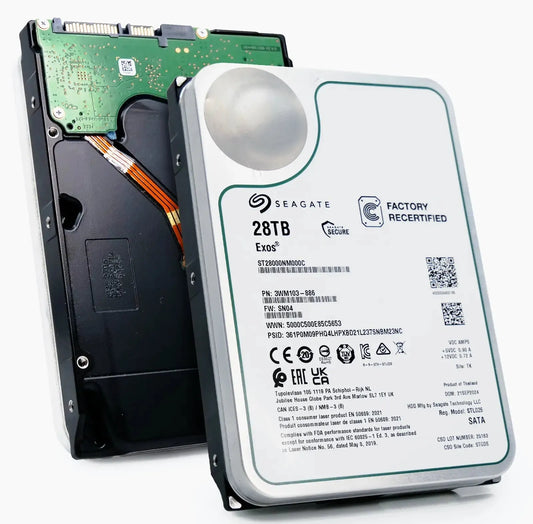Disque dur interne Seagate Exos 28To ST28000NM000C SATA 3.5 pouces Enterprise HDD