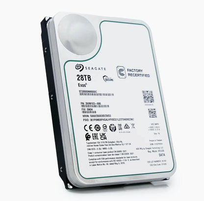 Seagate Exos ST28000NM000C 28TB 7.2K RPM SATA 6Gb/s 512e CMR 3.5in Harde schijf Seagate