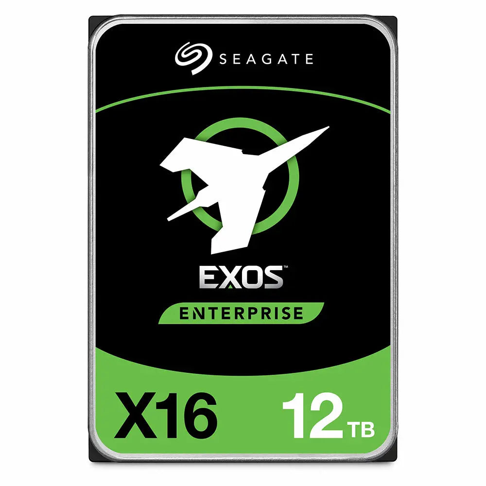 Seagate Exos X16 ST12000NM001G 12TB 7.2K RPM SATA 6Gb/s 512e/4Kn 256MB 3.5" FastFormat Hard Drive recertifiedHDD