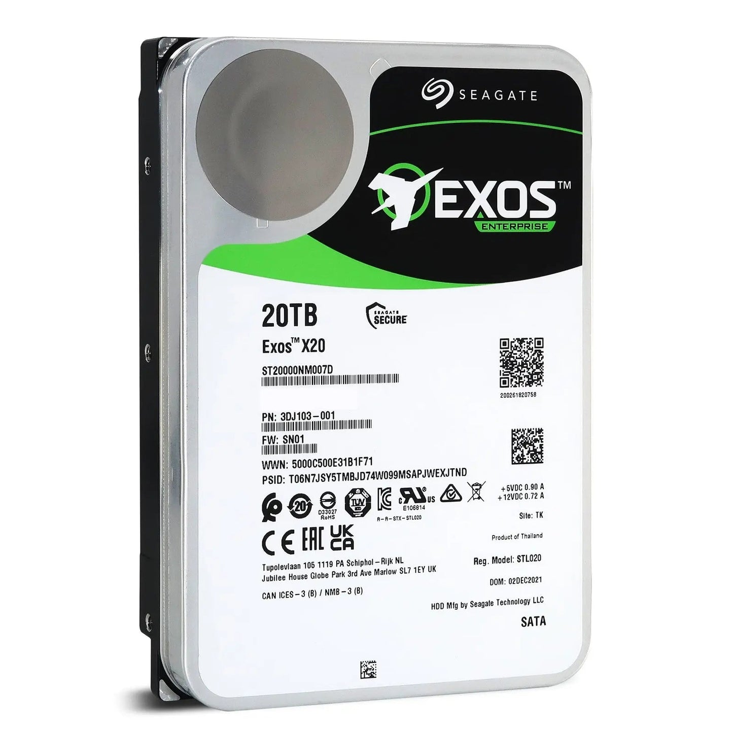 Disque dur reconditionné Seagate Exos 20To ST20000NM007DSeagate