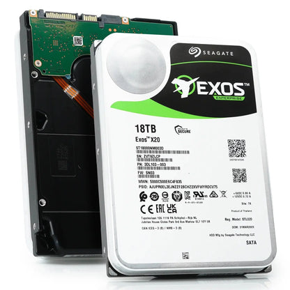 Seagate Exos X20 ST18000NM003D 18TB 7.2K RPM SATA 6Gb/s 3.5in Harde schijf Seagate